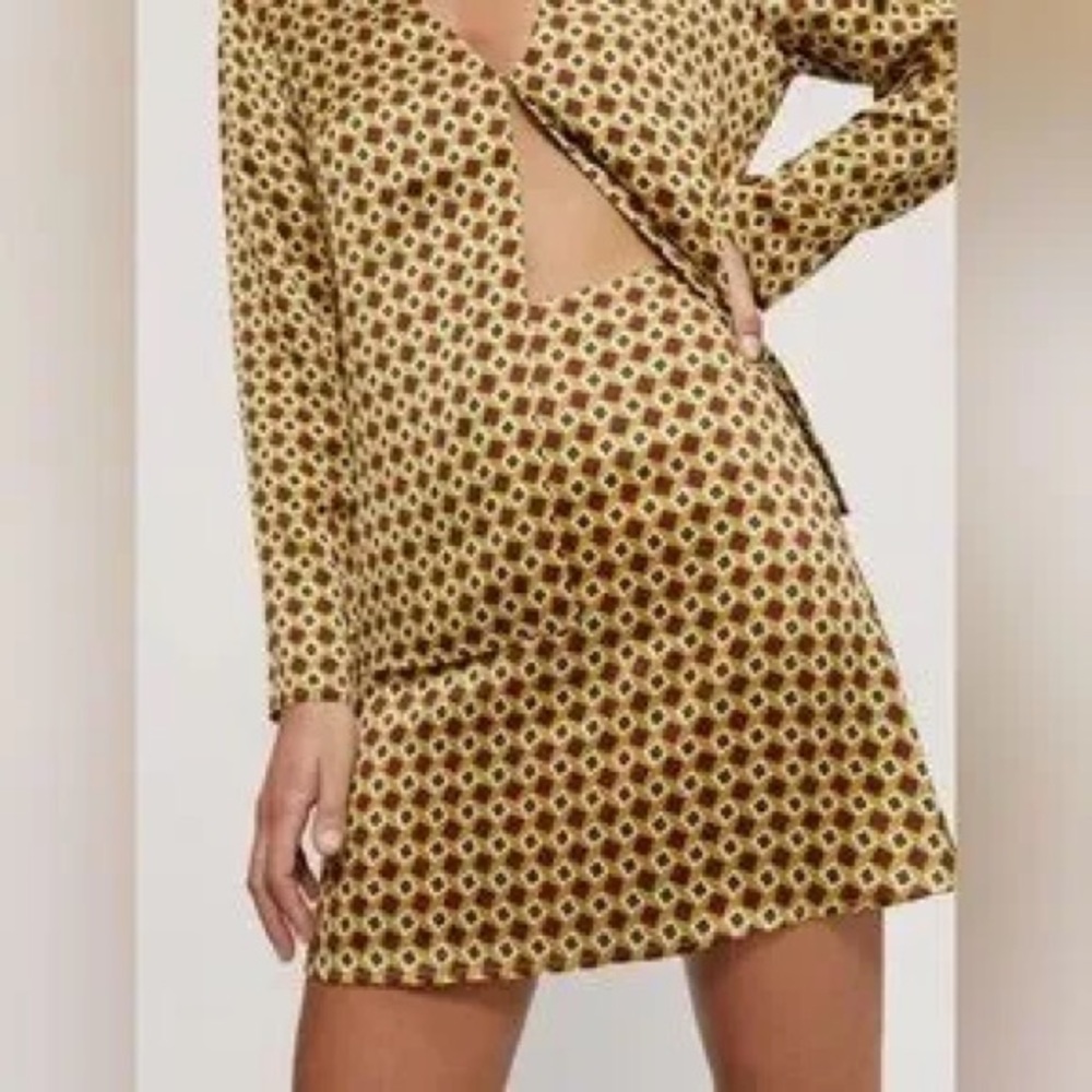 Reformation Benson Silk Skirt in Mezzanine XS